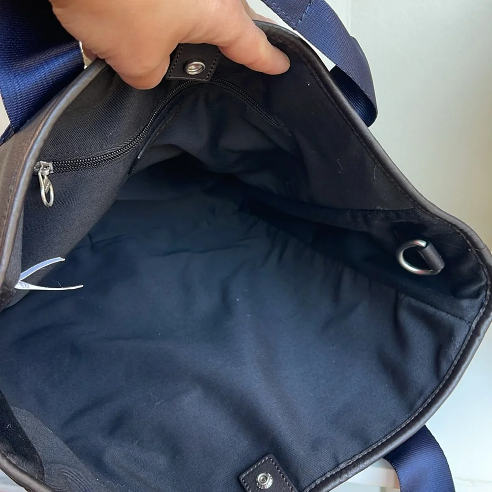 Lands’ End Men’s Leather Shopper Tote